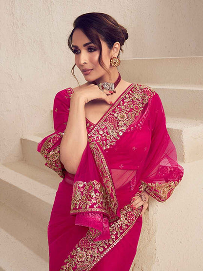 Maharani Glam Couture Designer Embroidered Saree