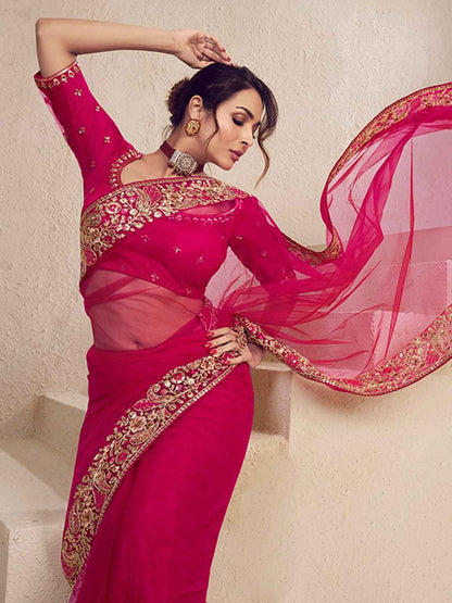 Maharani Glam Couture Designer Embroidered Saree