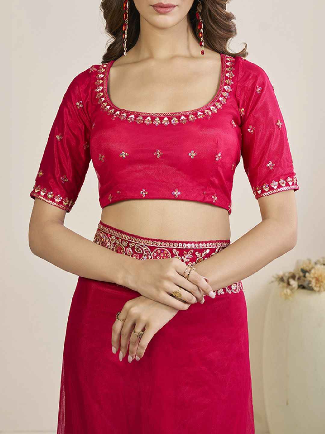 Maharani Glam Couture Designer Embroidered Saree