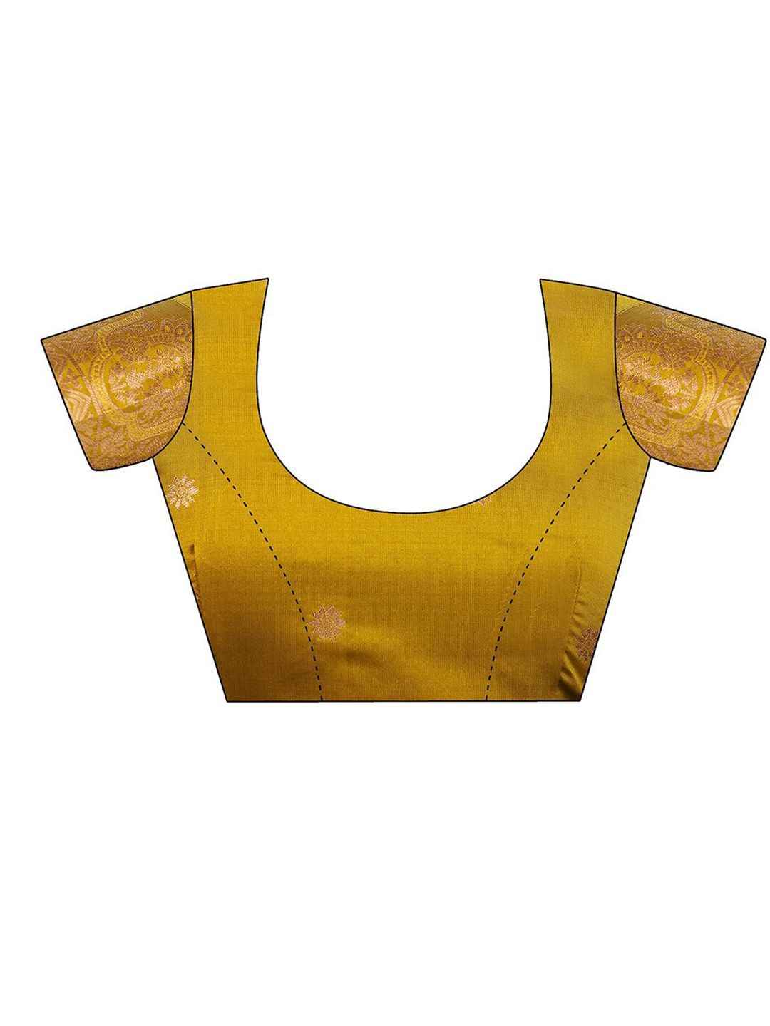 Emerald Gold Zari Woven Silk Blend Saree