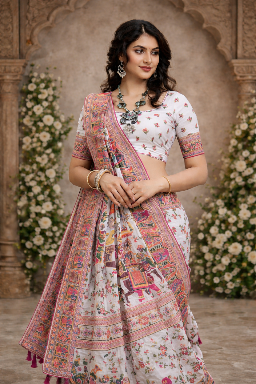 Rajwada Pushp Mahotsav Silk Saree