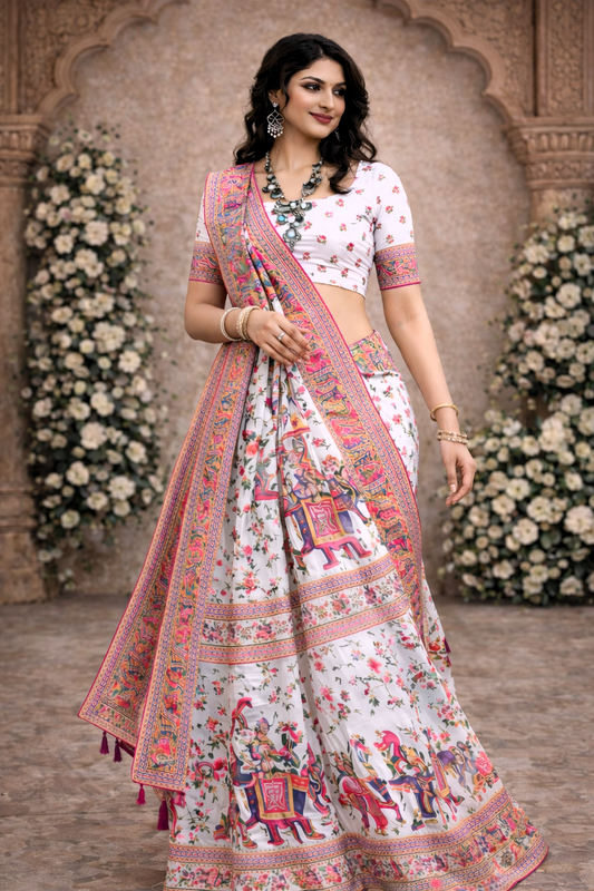 Rajwada Pushp Mahotsav Silk Saree