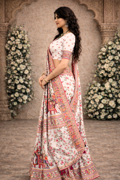 Rajwada Pushp Mahotsav Silk Saree