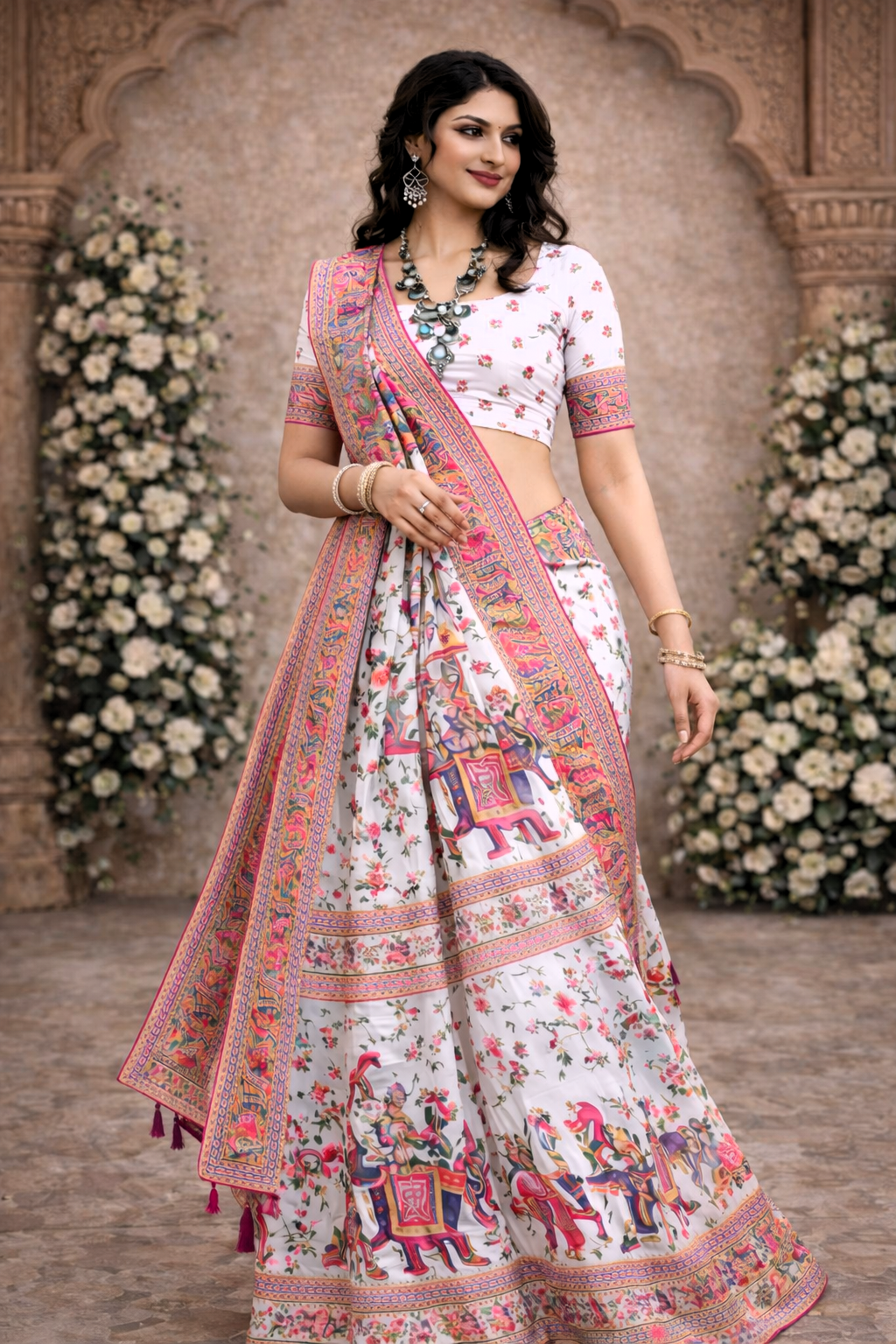 Rajwada Pushp Mahotsav Silk Saree